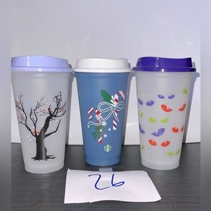 New!!! Starbucks reusable hot cups, size grande. The holiday package.